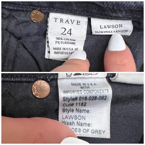 NEW Trave Lawson High-Rise Skinny Jeans in Shades of Grey - Picture 7 of 12